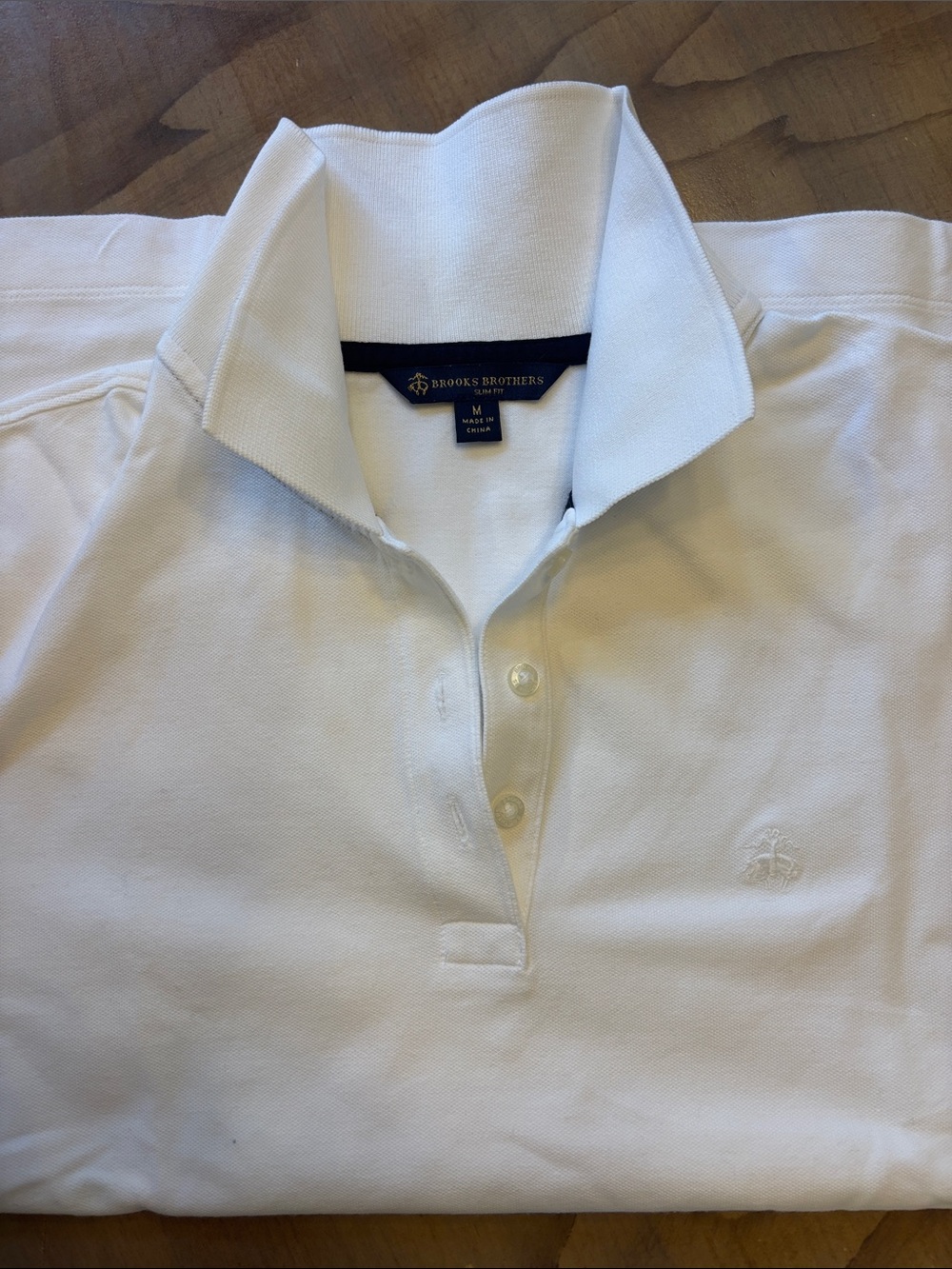 Brooks Brothers White Polo Shirt